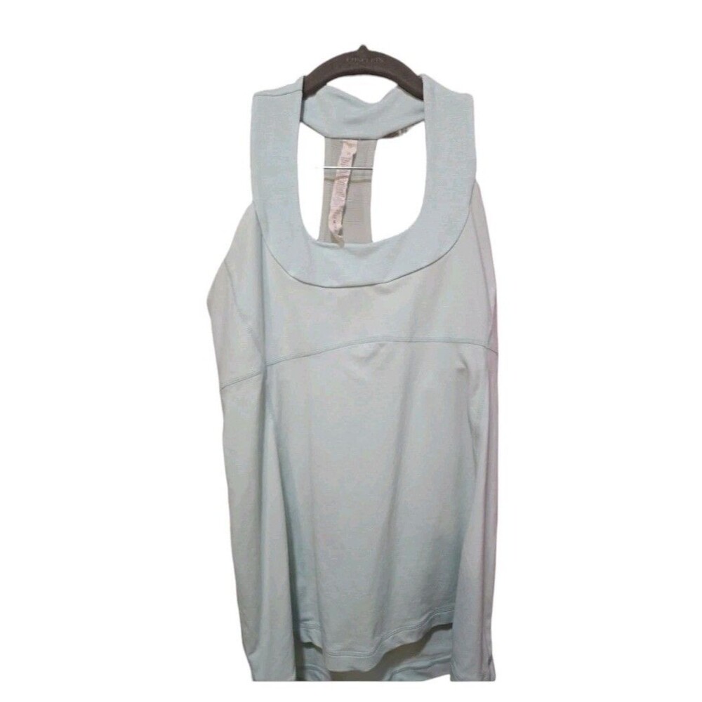 Lululemon Women’s Babydoll Tank Size 10 Blue Green Athletic Activewear Top Shirt